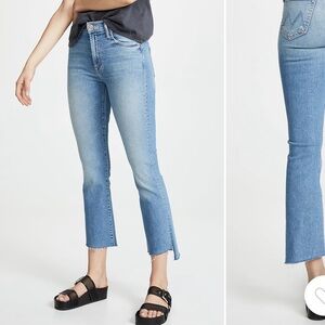 Mother Insider Crop Step Fray Jeans